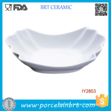 Ceramic White Porcelain Plate Bone China